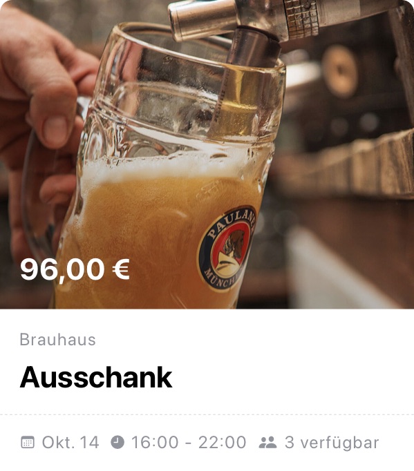 Ausschank