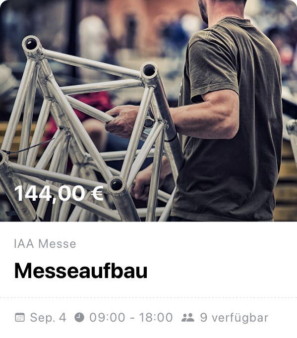 Messeaufbau